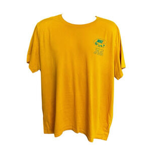 The Nike Tee The Art Of Sport Unisex Men's Yellow Front Back Graphic T-shirt XL